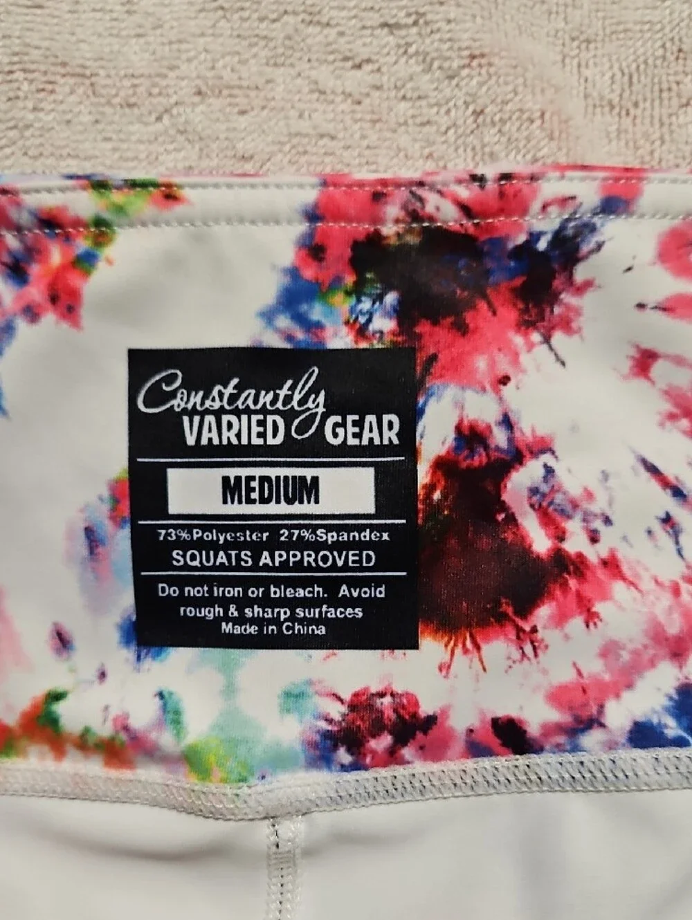 Constantly Varied Gear Multicolor Tie-Dye Capris /pockets